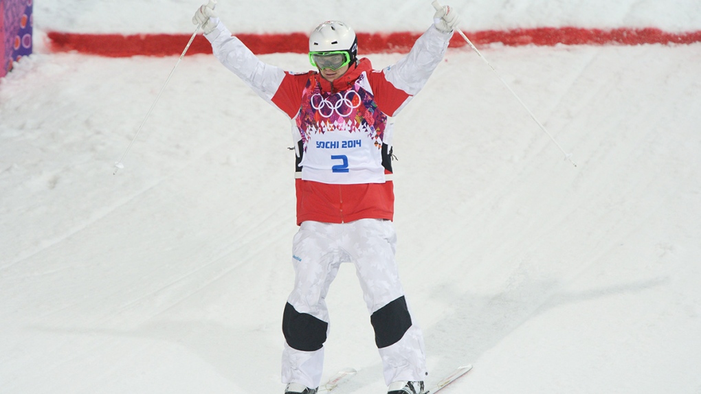 Mikael Kingsbury of Canada skis in Sochi
