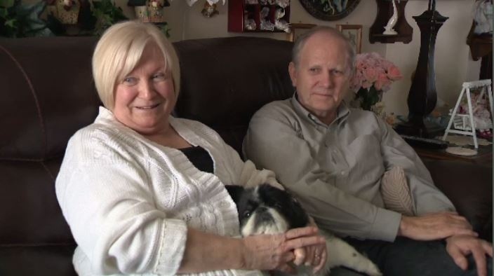 Theresa and George Patenaude say they will save hundreds of dollars by bring their dog to the United States for veterinary services.