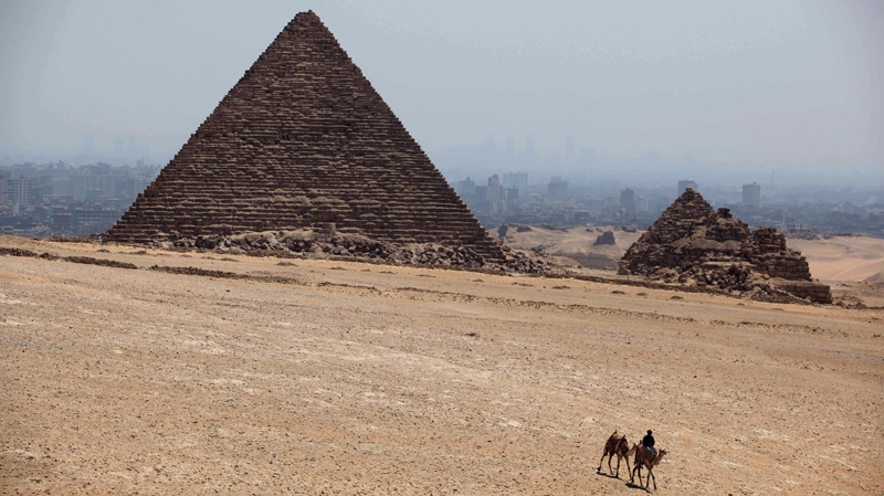 Khufu pyramid in Giza, Egypt