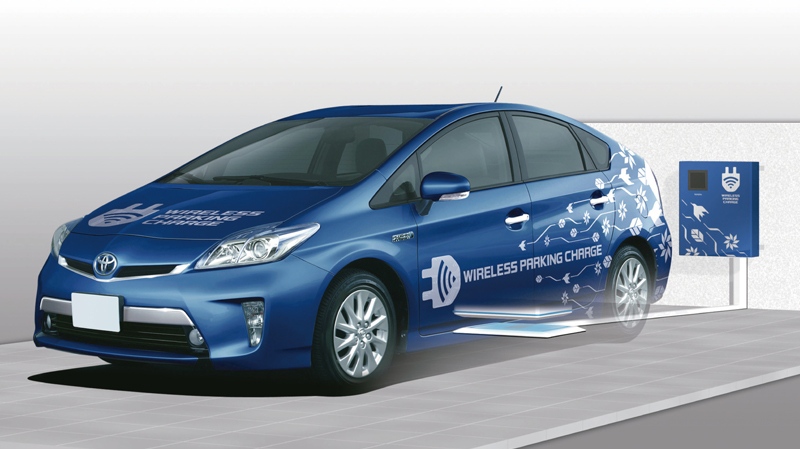 Toyota testing wireless charging for ecars