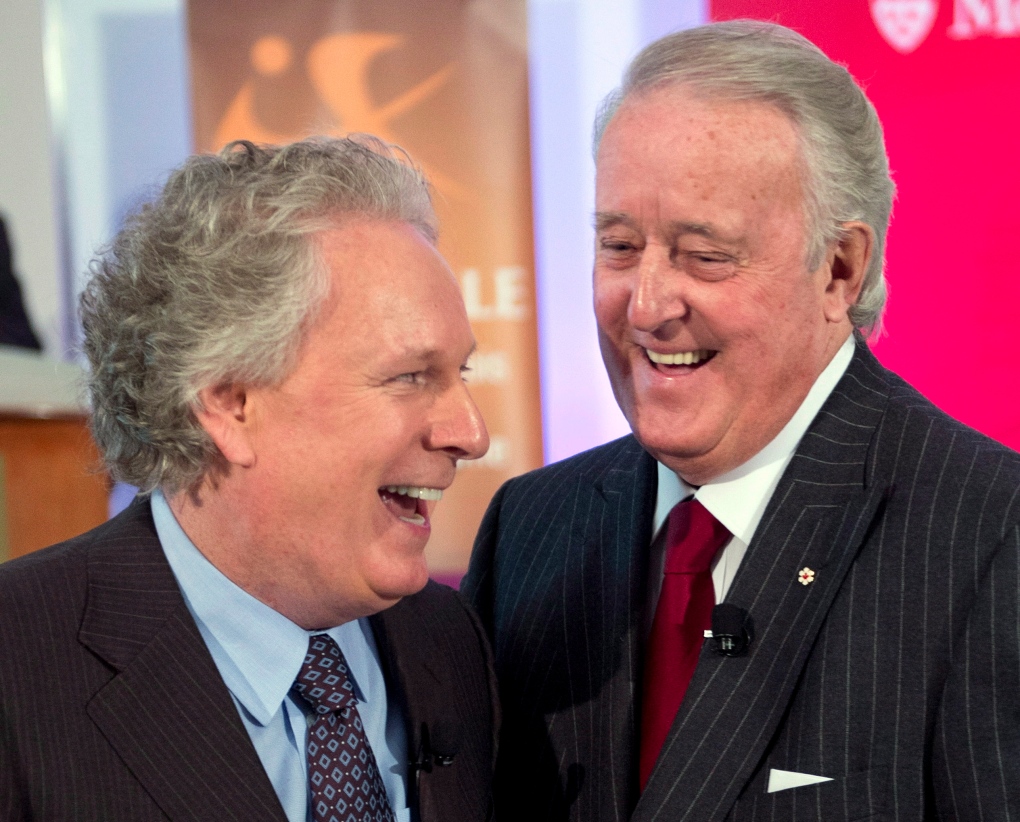 Brian Mulroney and Jean Charest