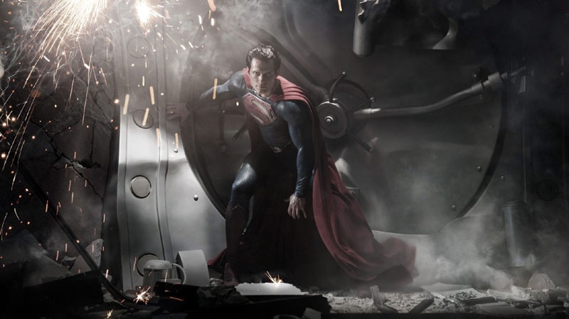 In this image released by Warner Bros. Pictures, Henry Cavill is shown as Superman in a scene from the upcoming film "Man of Steel." (AP Photo/Warner Bros. Pictures/Legendary Pictures)