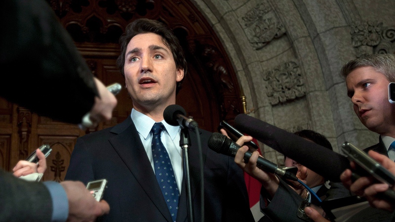 Liberal leader Justin Trudeau in Ottawa