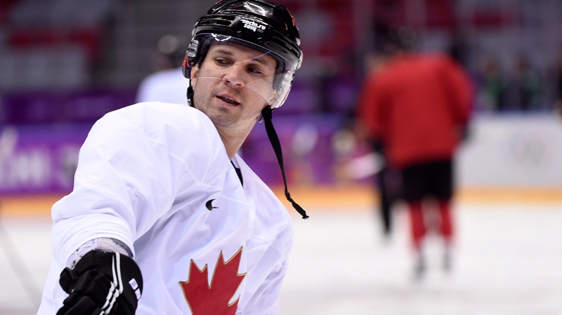 Team Canada forward Martin St. Louis in Sochi