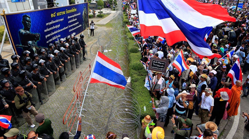 Protesters led by Suthep Thaugsuban in Bangkok