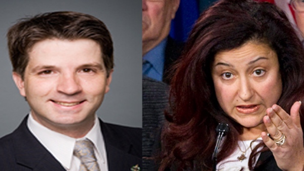 Bloc MPs Jean-Francois Fortin, left and Maria Mourani, right, are both likely to attempt to succeed Gilles Duceppe at the helm of the Bloc Quebecois. (Images Parliament of Canada and Canadian Press) 