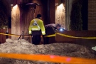 Peel Regional Police investigate a shooting at &Company Resto Bar in Mississauga early Thursday, Feb. 20, 2014. (Tom Stefanac/CP24)