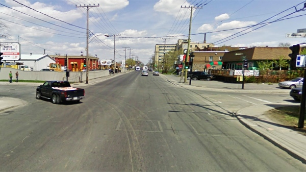 The injured man was found at the corner of Jarry and 2nd Ave. in St-Michel Sunday afternoon. (Image: Google Street View)