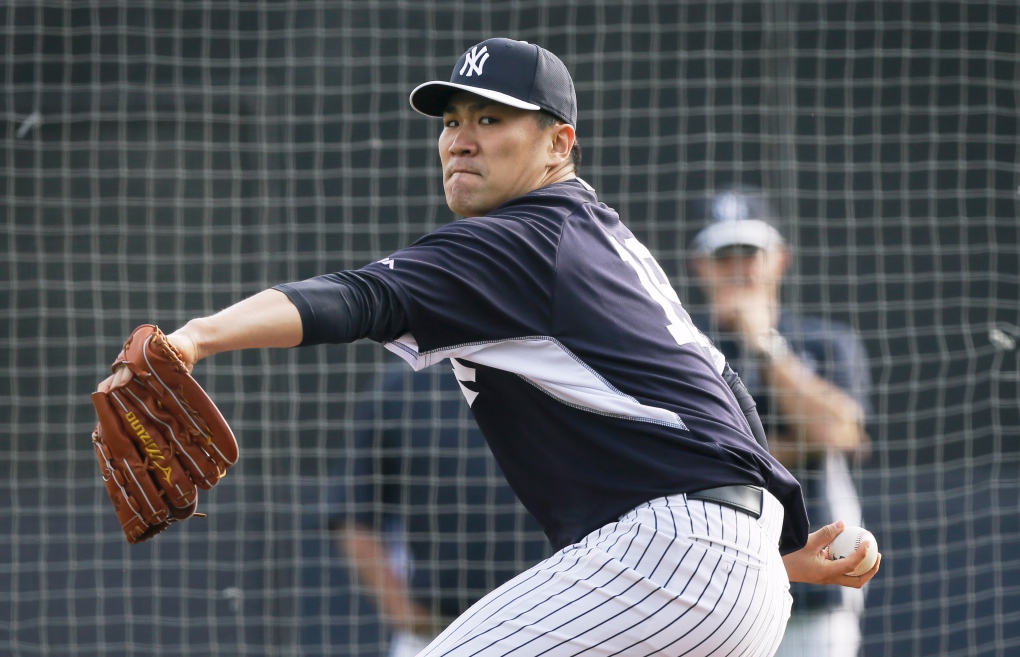 Masahiro Tanaka pitches for Yankees
