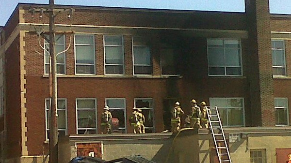 MyNews contributor Jenifer Doyle sent in this photo of firefighters responding to a fire at Broadview Public School in Ottawa on Sunday, Sept. 18, 2011.