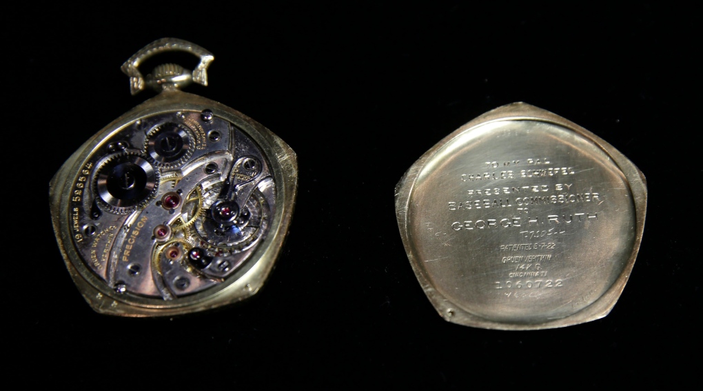 Babe Ruth pocket watch from 1923 World Series