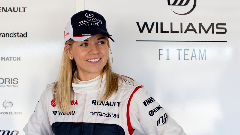Susie Wolff at the Monte Blanco Circuit in Spain
