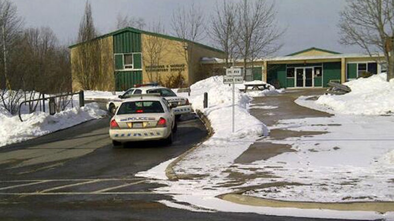 Just before noon, Kings District RCMP received a report that a student at Central Kings Rural High School had received a threatening text from another person. (CTV Atlantic)