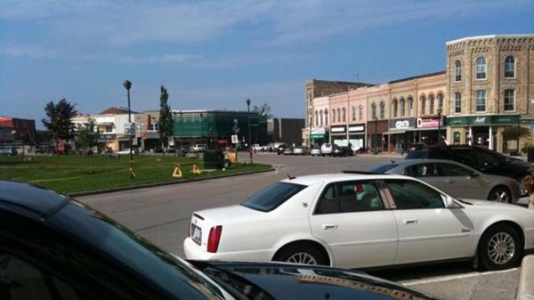 The clean-up continues one month after a tornado hit Goderich, Ont., Wednesday, Sept. 21, 2011. (Shaheed Devji / CTV News)