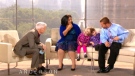 Tatiana and Krista Hogan, and their parents were guests on Anderson Cooper's new daytime talk show on Sept. 21, 2011. (CTV)