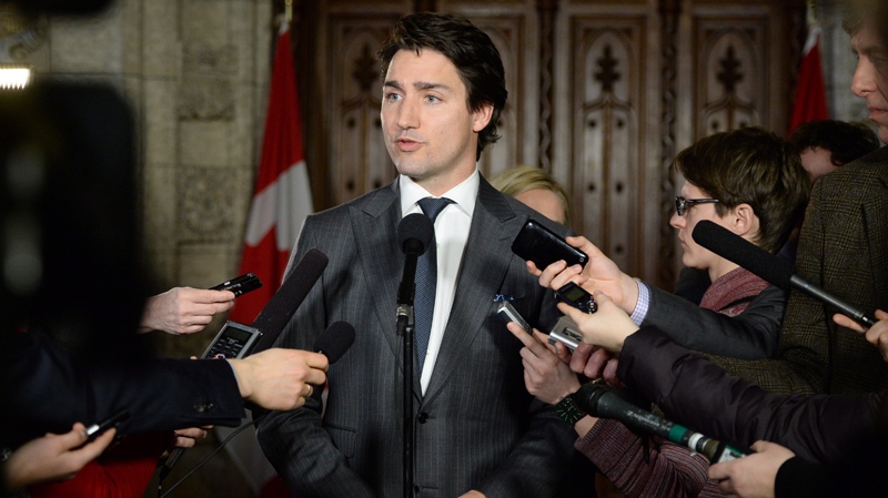 Liberal leader Justin Trudeau in Ottawa