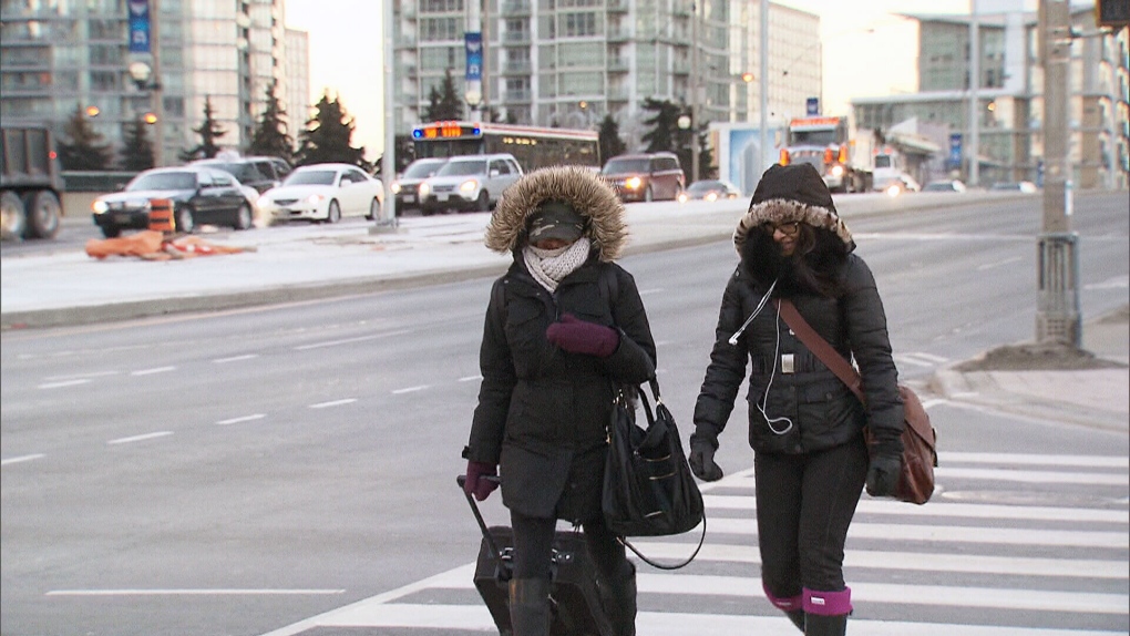 Toronto exterme cold alert wind chill winter 
