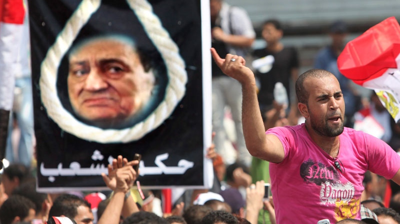 Egypt, Hosni Mubarak, trial, protest
