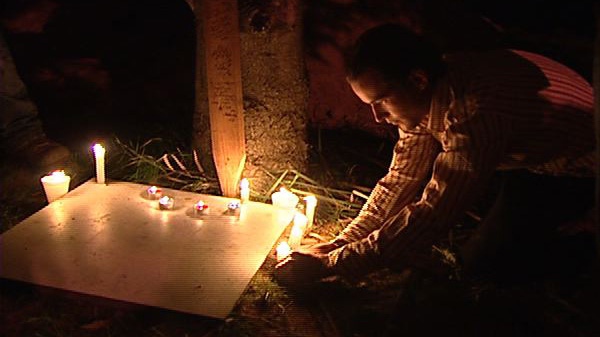 Friends of Jessica Godin held a vigil in her memory Monday, Sept. 27, 2011.