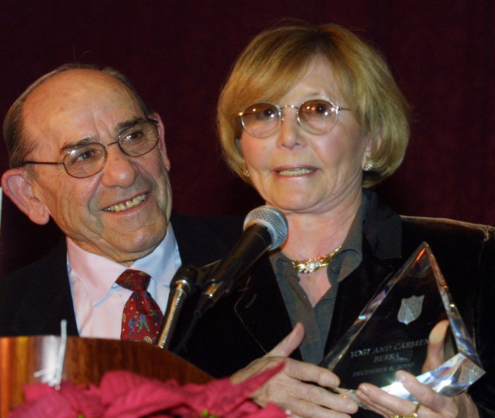 Yogi Berra and Carmen Berra