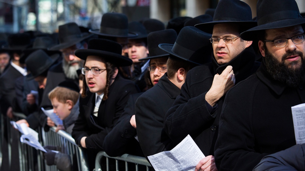 Orthodox Jews gather in New York