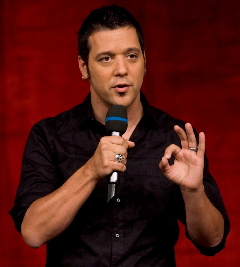 George Stroumboulopoulos speaks at an event in Toronto on Wednesday, September 16, 2009. (Darren Calabrese/The Canadian Press)