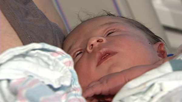 Nayla Barton was born on the backseat of her parents' car Thursday, Sept. 29, 2011.