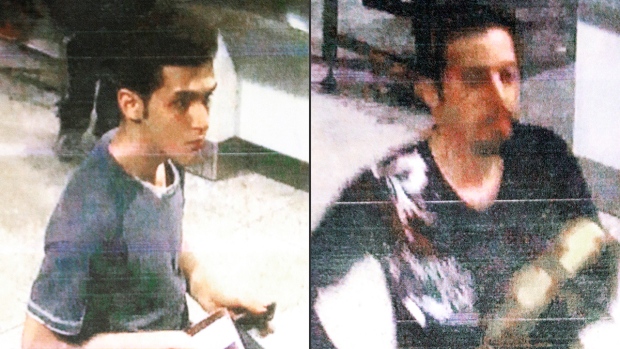 Interpol photos of stolen passport suspects