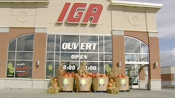 A man is in critical condition after attempting to stop a pumpkin theft at an IGA grocery store in Ottawa.