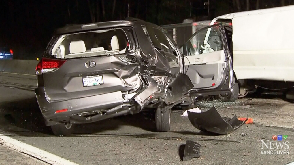 CTV Vancouver: Car going wrong way causes crash 