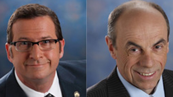 PQ MNAs Yves-Francois Blanchet and Denis Trottier blame journalists for feeding their party's woes. 