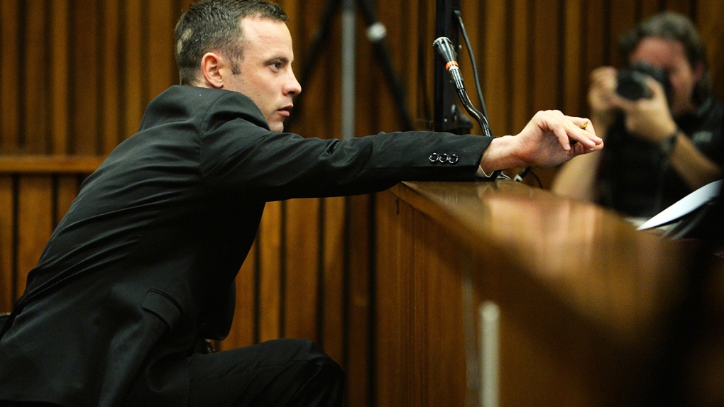Oscar Pistorius in court in Pretoria, South Africa