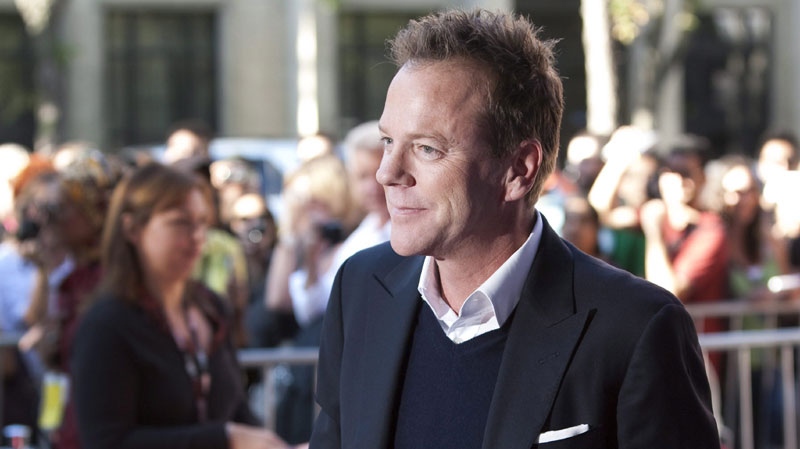 Actor Kiefer Sutherland is seen arriving at the gala for the film "Melancholia" at the Toronto International Film Festival on Sept. 10, 2011