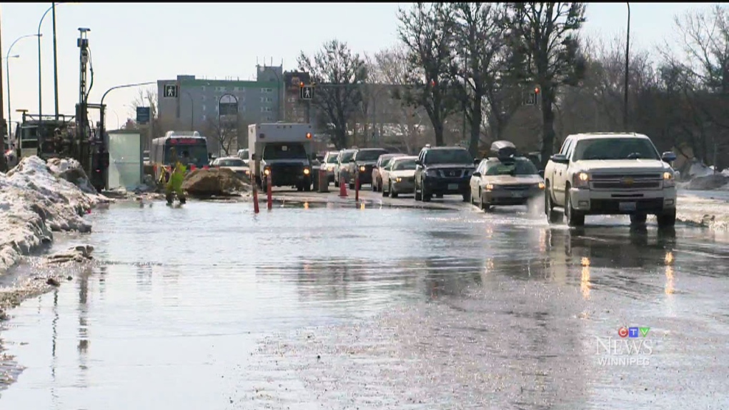 CTV Winnipeg: Water main break floods streets