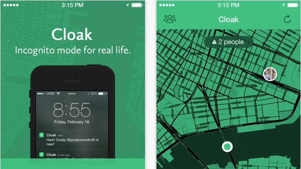 Cloak app lets you avoid your friends