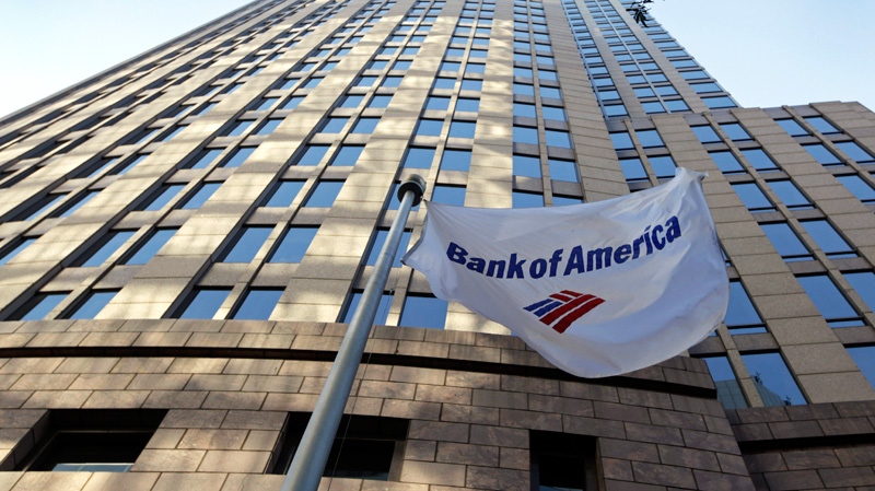 A flag flies in front of Bank of America's corporate headquarters in Charlotte, N.C., Wednesday, Oct. 5, 2011. (AP / Chuck Burton)