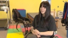 Amy Paradis was left quadriplegic after a car crash more than four years. Amy Paradis has been anxiously awaiting the arrival of a bionic suit from California. (CTV Atlantic)