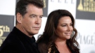 Pierce Brosnan and wife Keely Shaye Smith arrive at the Independent Spirit Awards on Friday, March 5, 2010, in Los Angeles. (AP / Matt Sayles)