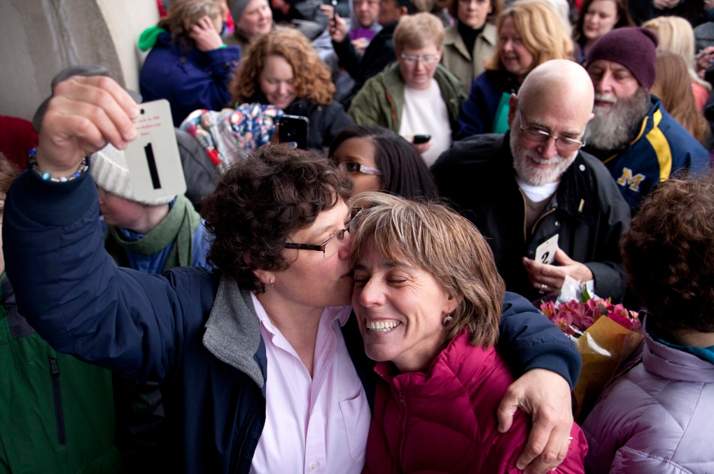 Same-sex marriage halted in Michigan