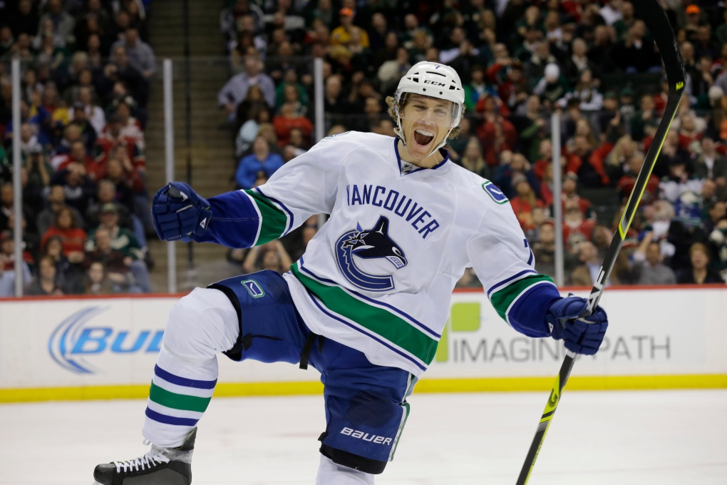 Vancouver Canucks left wing David Booth