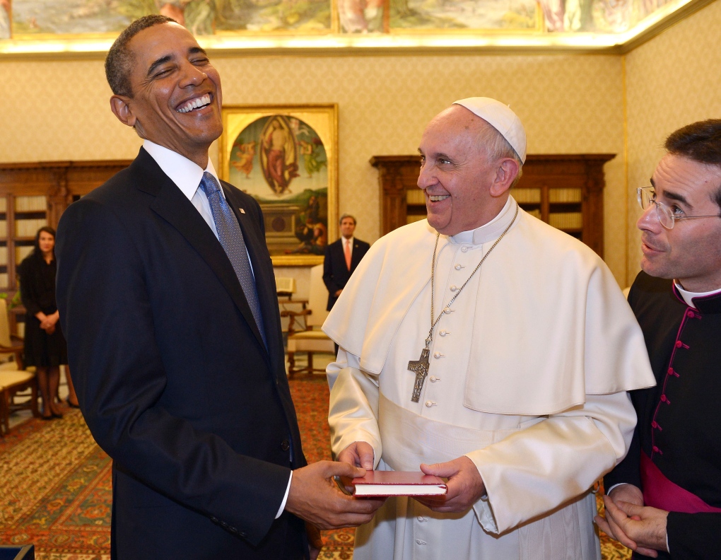Obama meets Pope Francis 