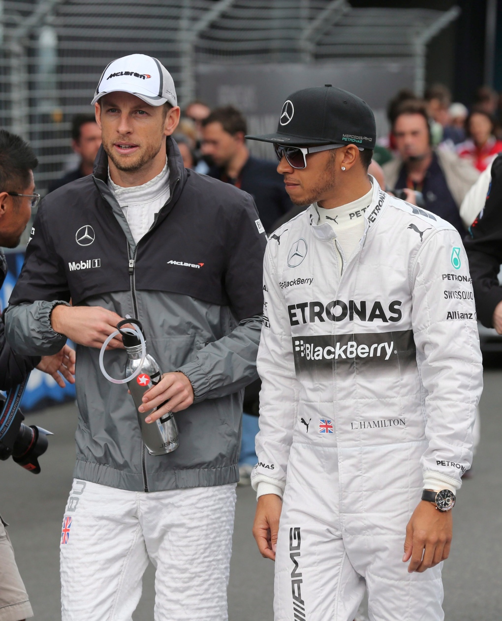 Malaysia Grand Prix: Jenson Button, Lewis Hamilton