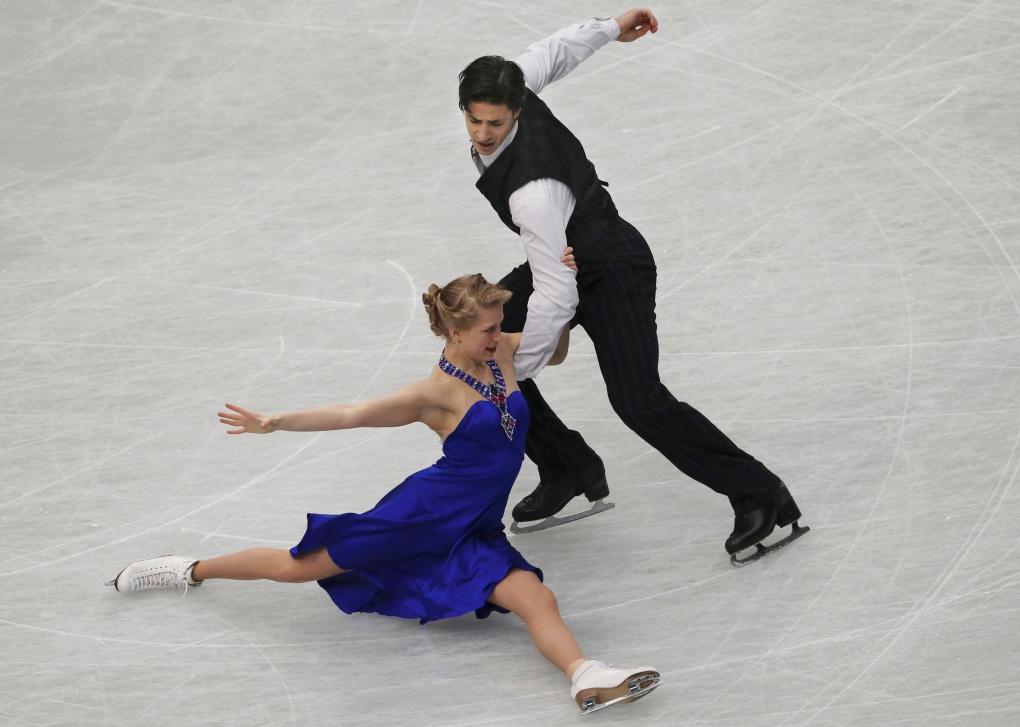 Kaitlyn Weaver and Andrew Poje 2nd in ice dance