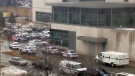Peel paramedics are responding to a 'major incident' at a courthouse in Brampton, Ont., on Friday, March 28, 2014.