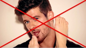 Image of Robin Thicke shown on an online petition asking JUNO organizers to drop the "Blurred Lines" singer from Sunday's show. (Image: Change.org)