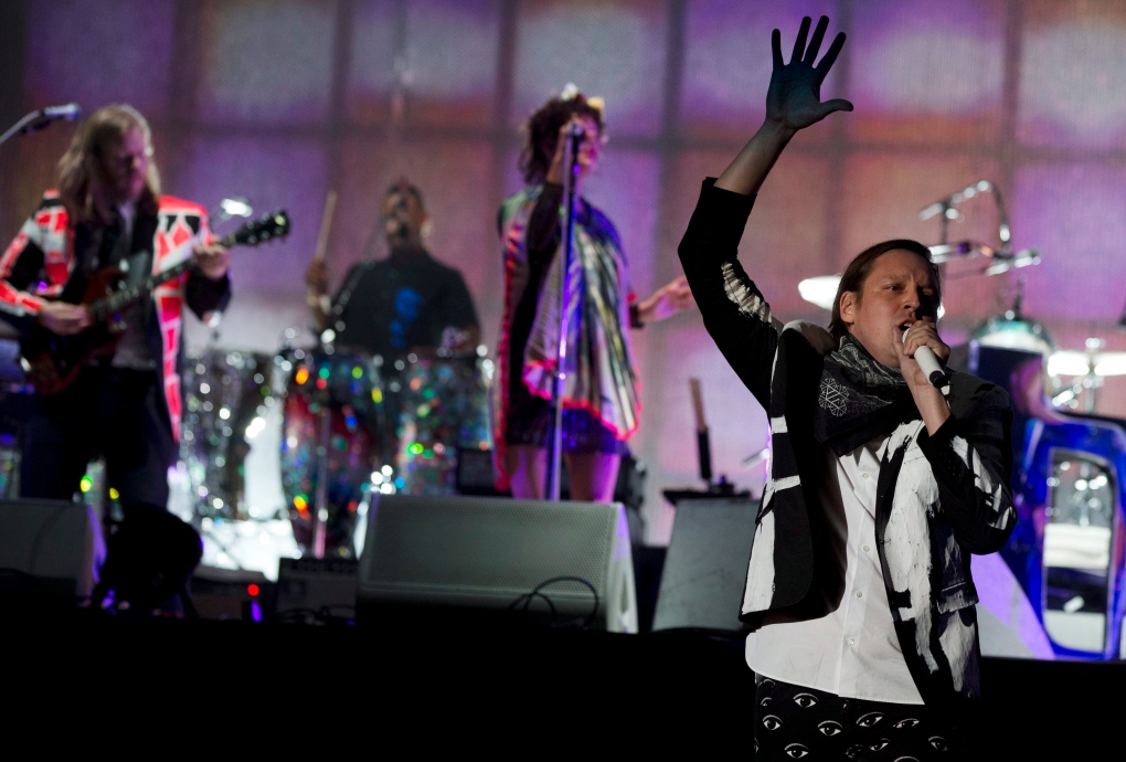 Arcade Fire performing in Mexico City