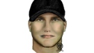 Police have released this sketch of an 'important witness' in the Valerie Leblanc murder investigation, Thursday, October 13, 2011.
