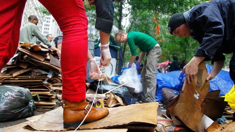 Protesters suspicious of Zucotti Park cleanup 