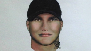 Police have released this sketch of an "important witness" in the Valerie Leblanc murder investigation, Thursday, October 13, 2011. 