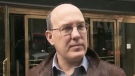 Eric Brazau speaks to CTV Toronto outside of a courthouse on Yonge Street, Tuesday, April 1, 2014. 